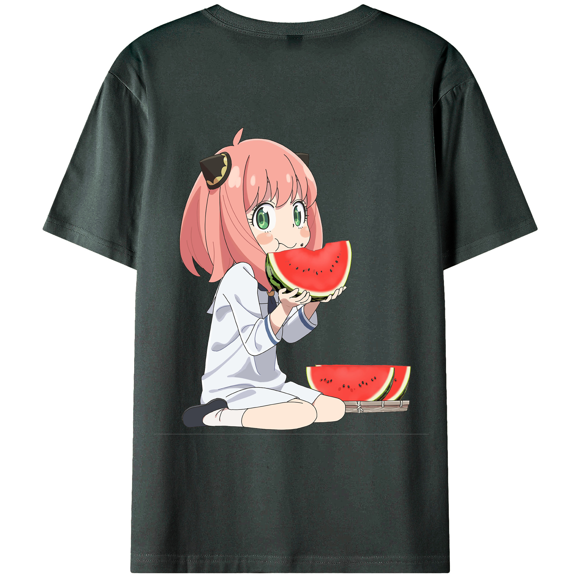 （画像用） SPY×FAMILY间谍家家酒 綿100％ メンズ半袖Tシャツ（バックプリント） 通気性